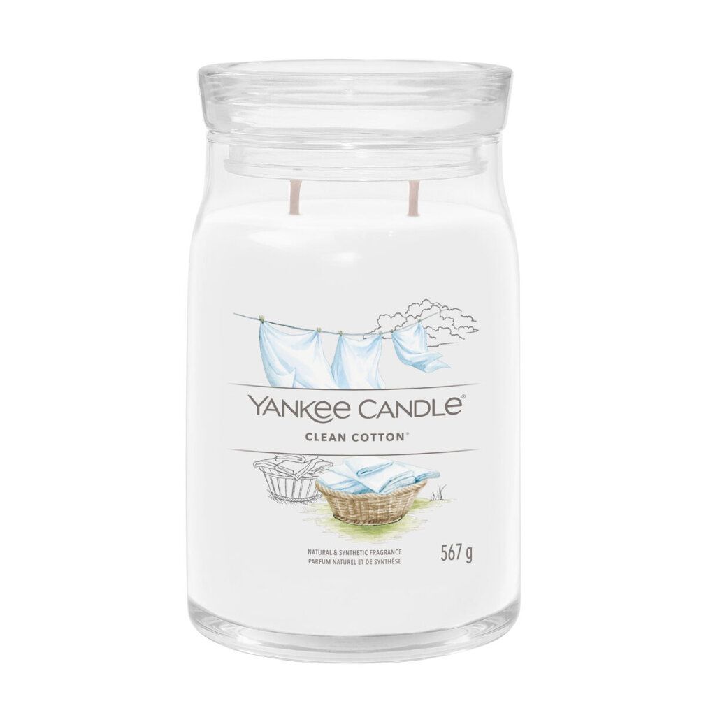Yankee Candle Clean Cotton Signature - Giara grande