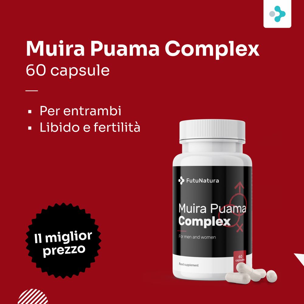FutuNatura Muira Puama Complex con Maca, Damiana e Zinco