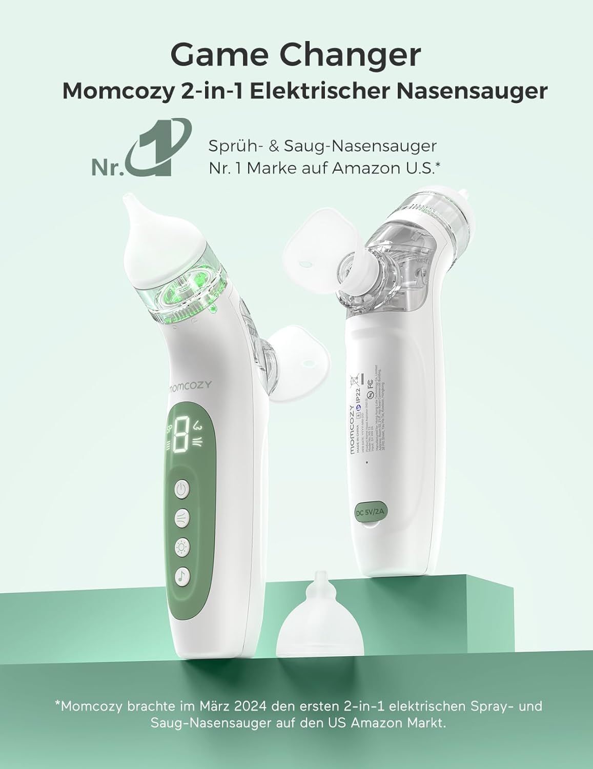 Aspiratore nasale elettrico per bambini Momcozy BreezyClear