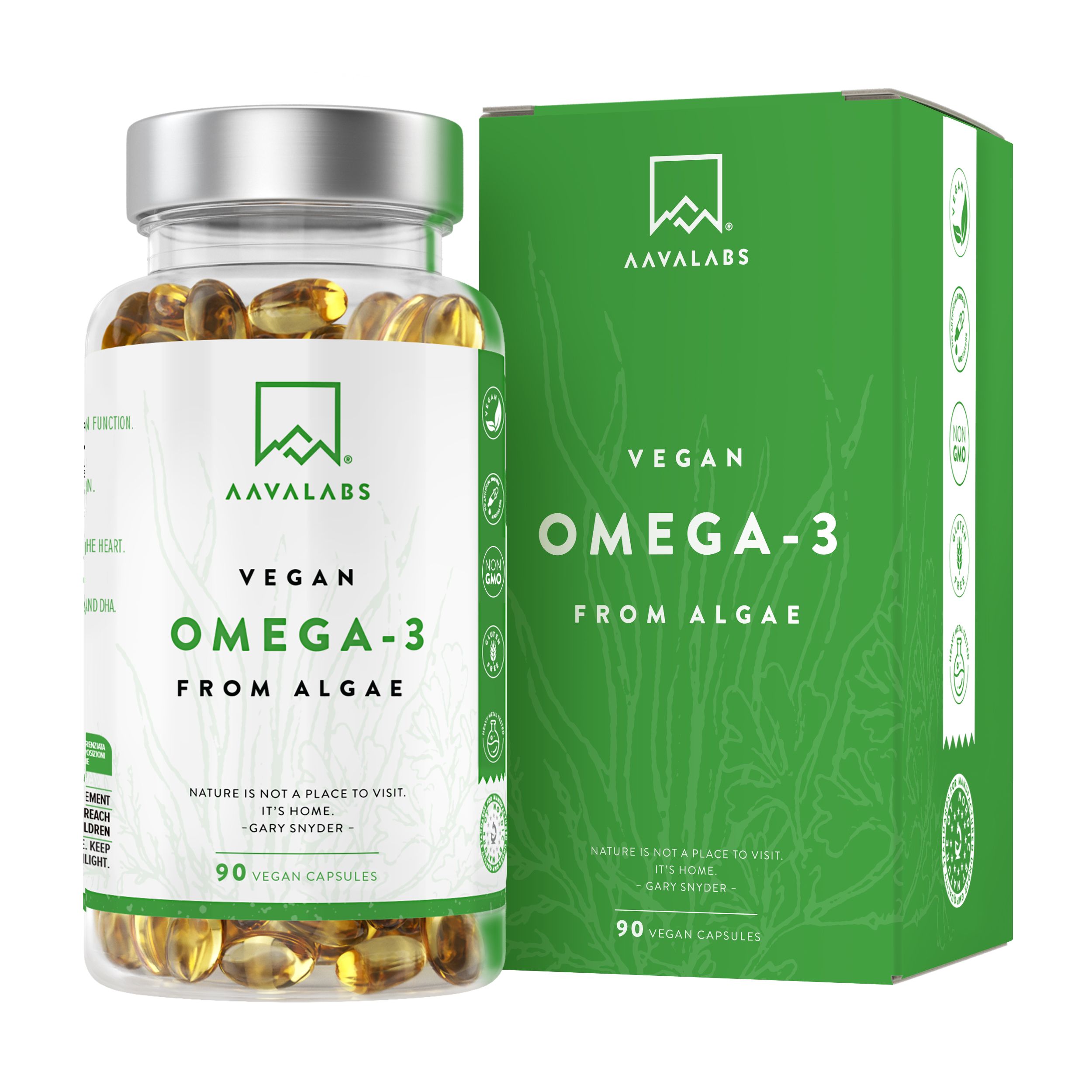 Aavalabs Omega 3 Vegano da Alghe – EPA & DHA da fonte sostenibile