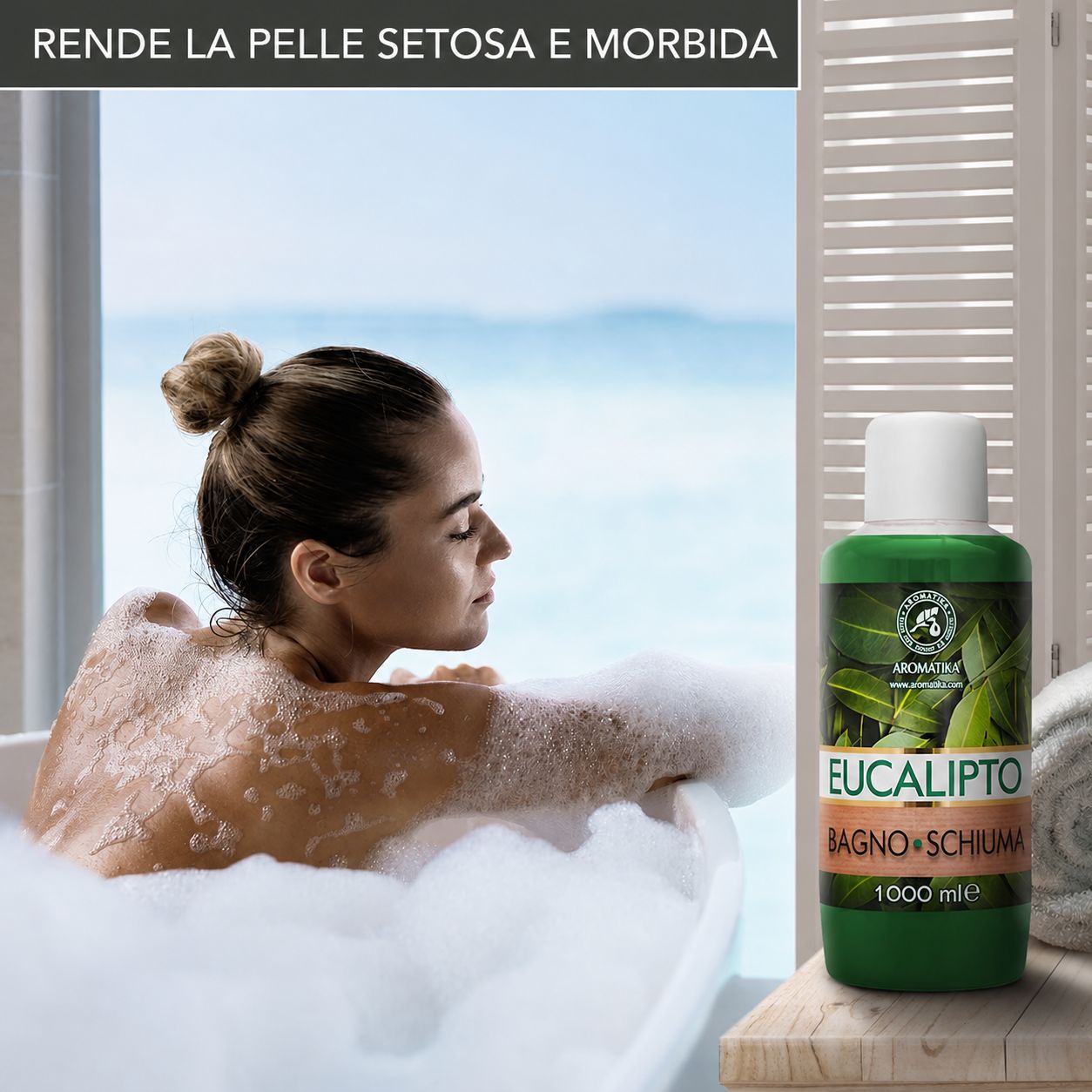 AROMATIKA Schiuma da bagno all’eucalipto