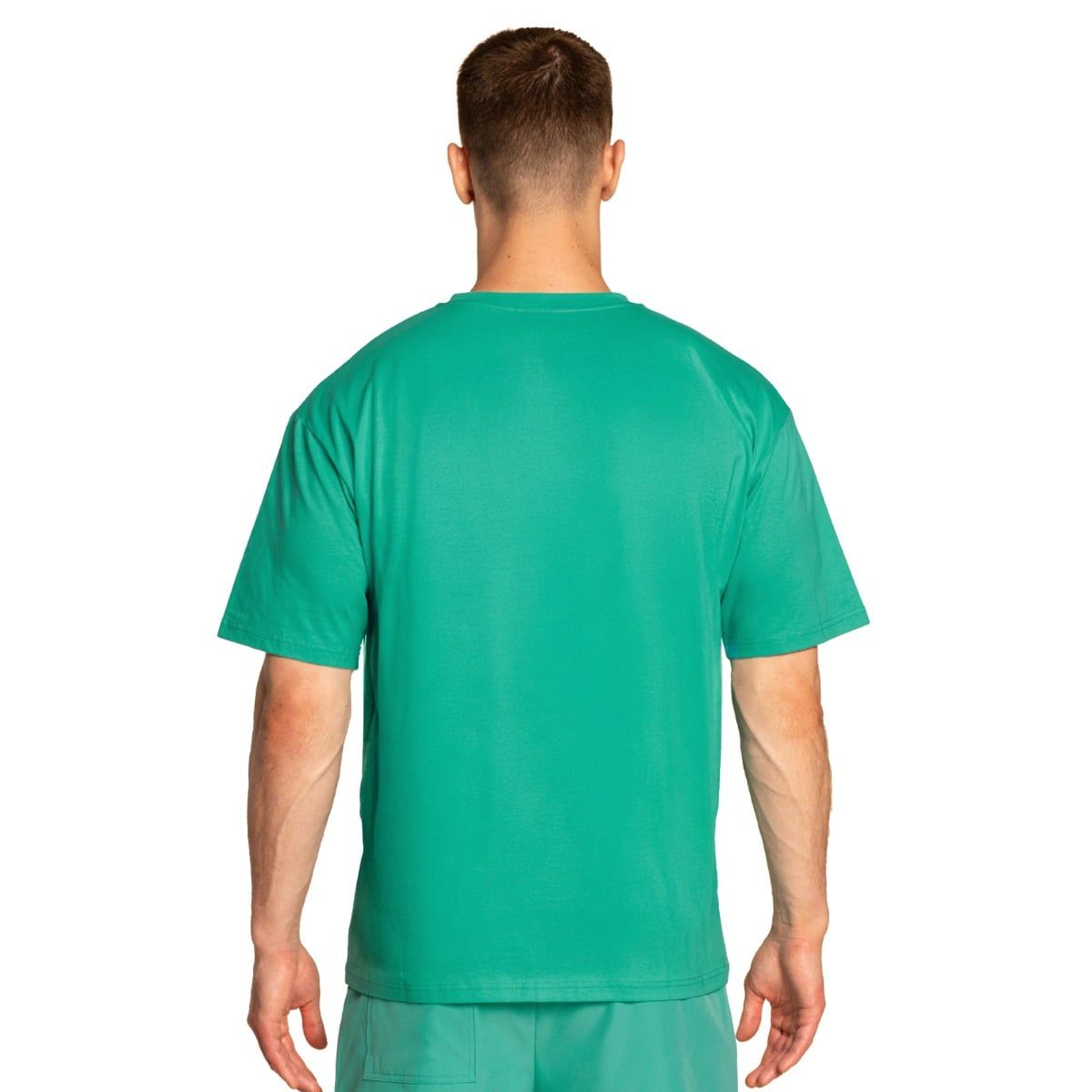 GymBeam T-shirt uomo oversize Limitless Lagoon