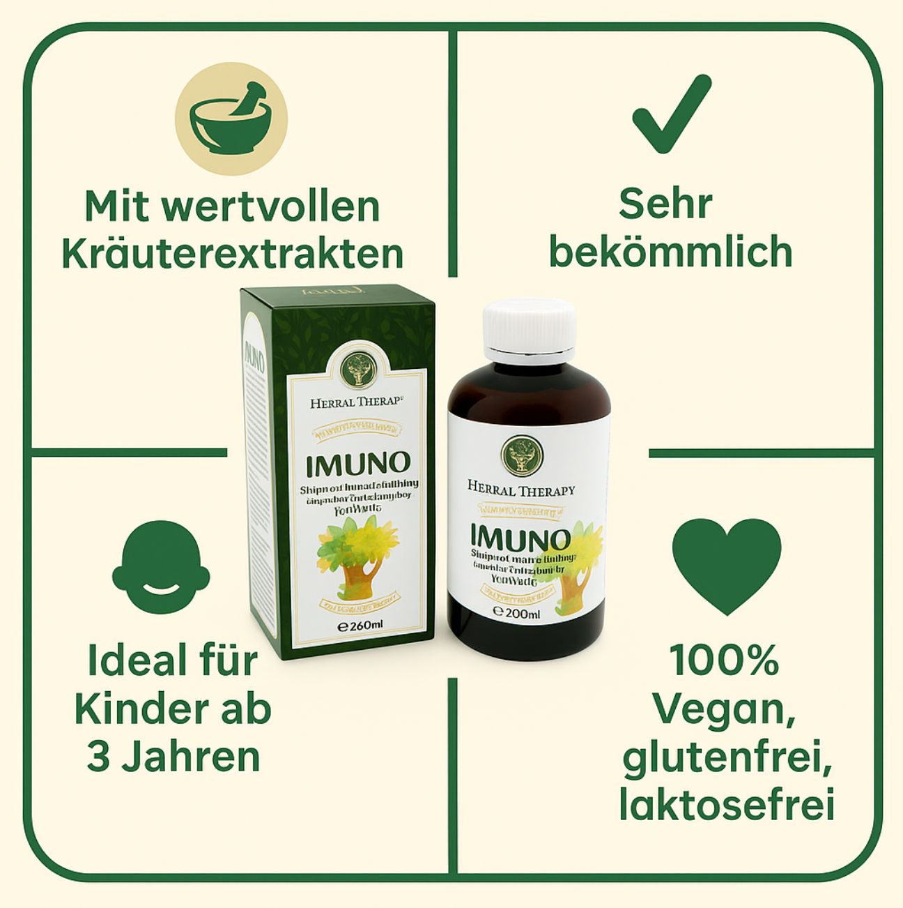Herbal Therapy Sciroppo immunostimolante con complesso di vitamina B per bambini