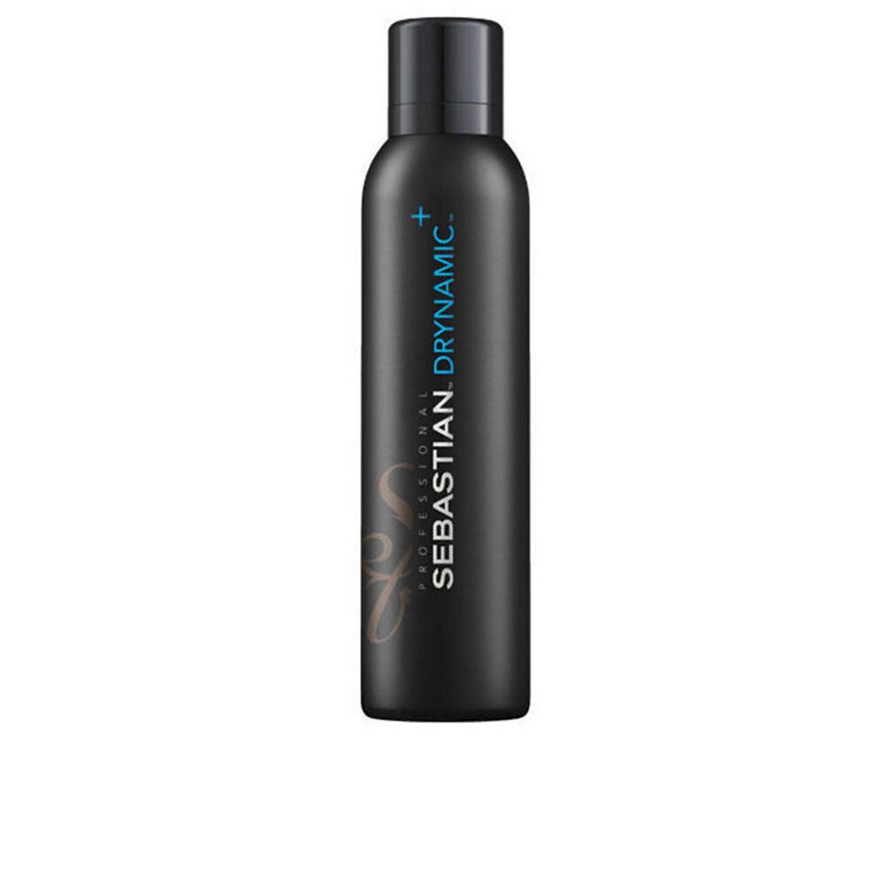 Flacone spray nero con tappo nero. Scritta: Sebastian Professional Drynamic +.