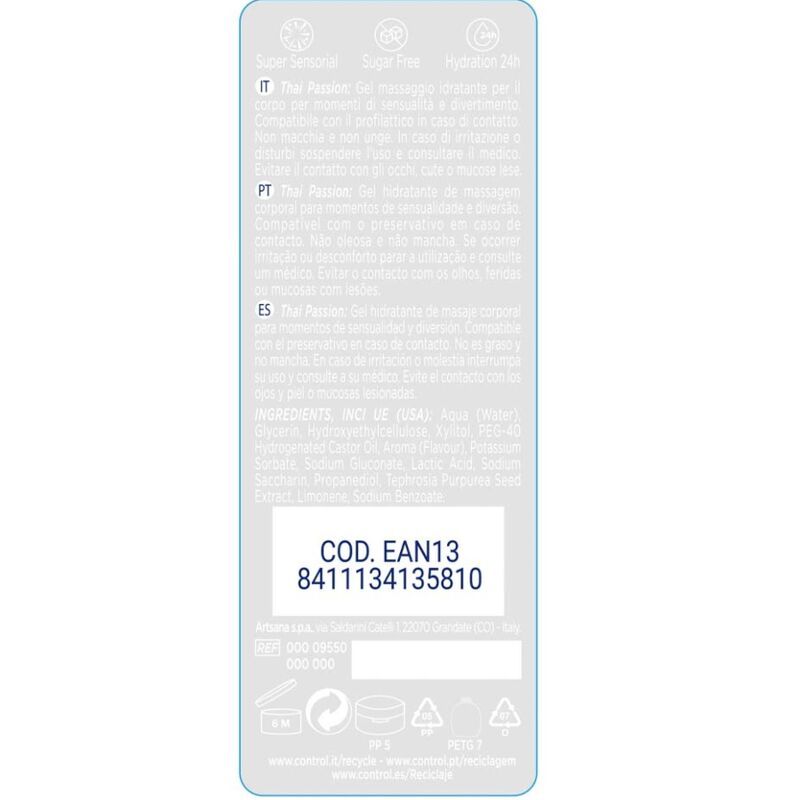 Etichetta prodotto con ingredienti e codice EAN 8411134135810.