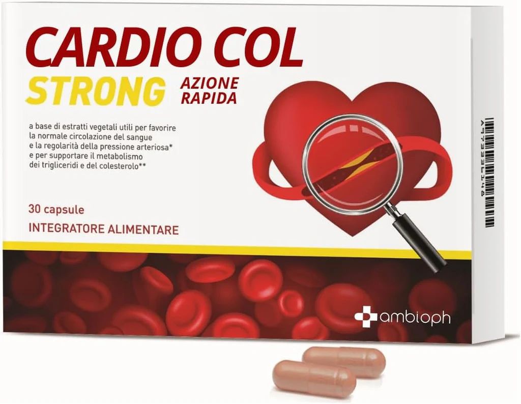 AMBIOPH - Riso rosso fermentato colesterolo - Integratore con Riso Rosso, Berberina, Acido Folico,