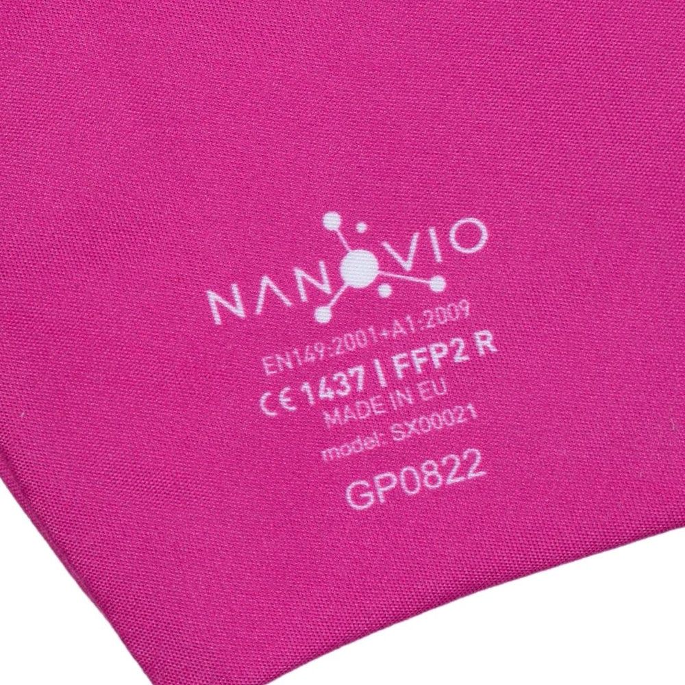 Nanovio Maschera FFP2 riutilizzabile - Rosa - Nano Maschera dall'Europa