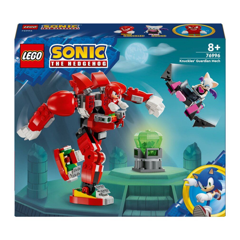 LEGO Sonic the Hedgehog 76996 Il Mech Guardiano di Knuckles, Giochi per Bambini da 8 Anni in su con