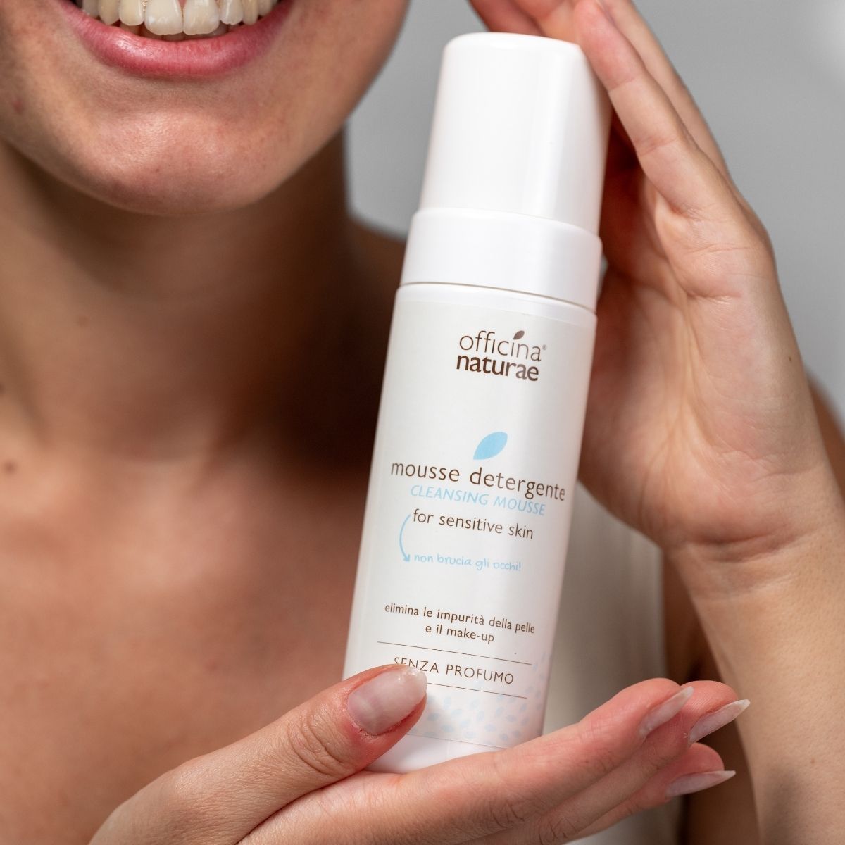 Mousse Detergente Viso Pelle Sensibile