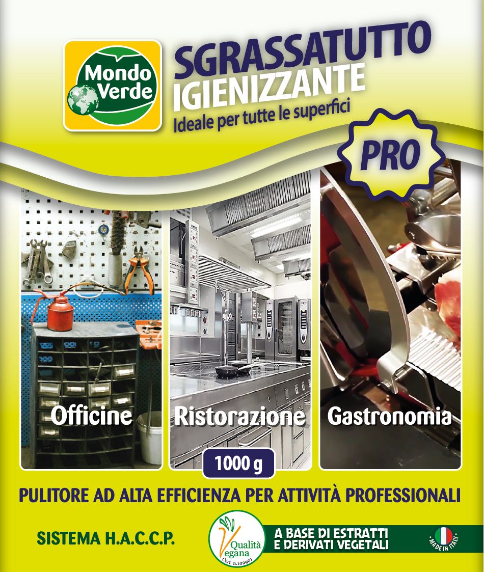 Mondo Verde - Sgrassatutto Professionale Igienizzante 1000 g (PUL02)