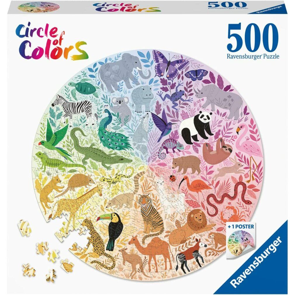 Puzzle a cerchio di colori - Animali, ück.