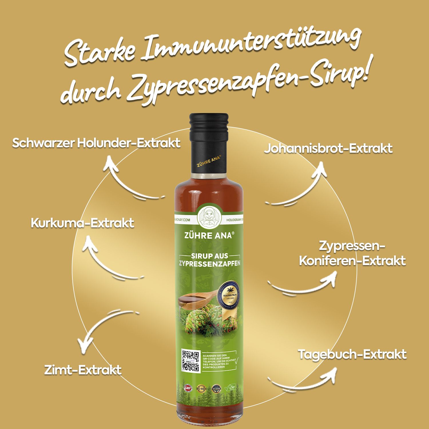 ZÜHRE ANA Sciroppo ai Coni di Cipresso