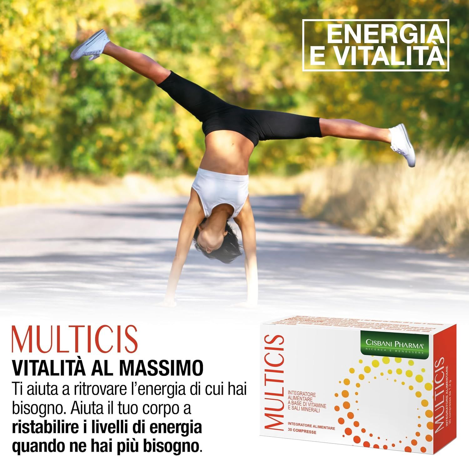 Cisbani Pharma Multicis - Integratore alimentare a base di vitamine e sali minerali