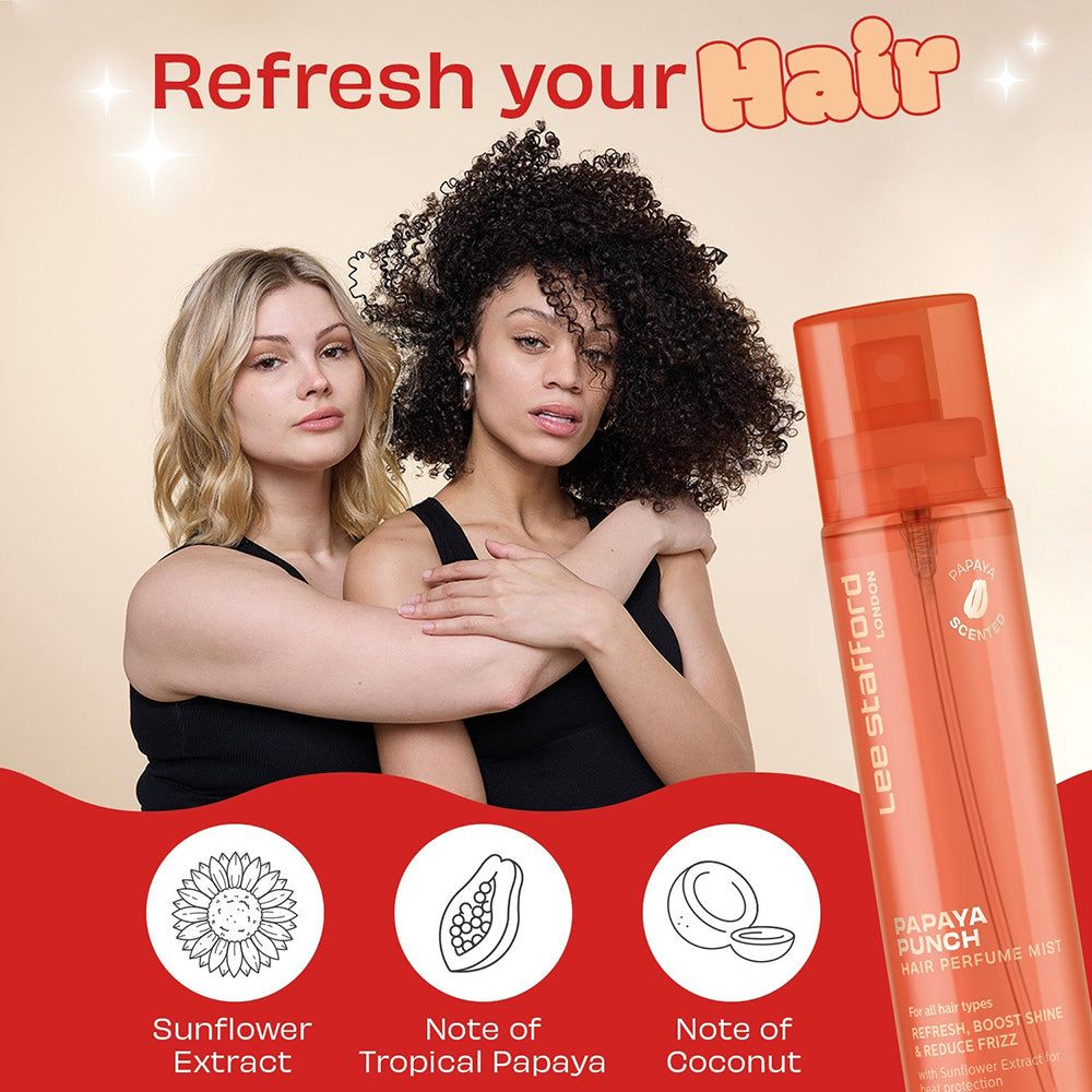 Lee Stafford Papaya Punch Hair Perfume Mist – Fruttato tropicale