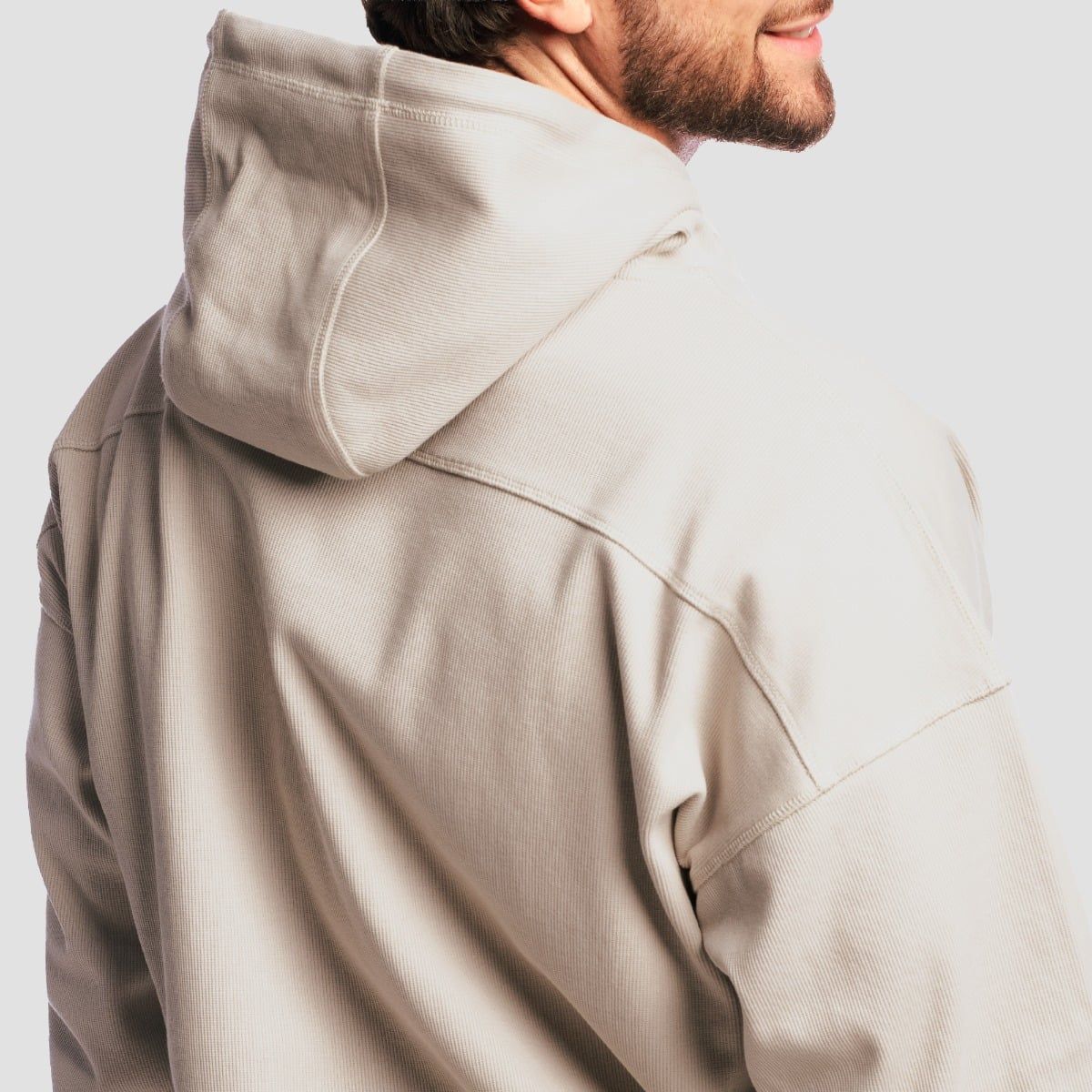 GymBeam Felpa uomo Aura oversize con cappuccio Grey
