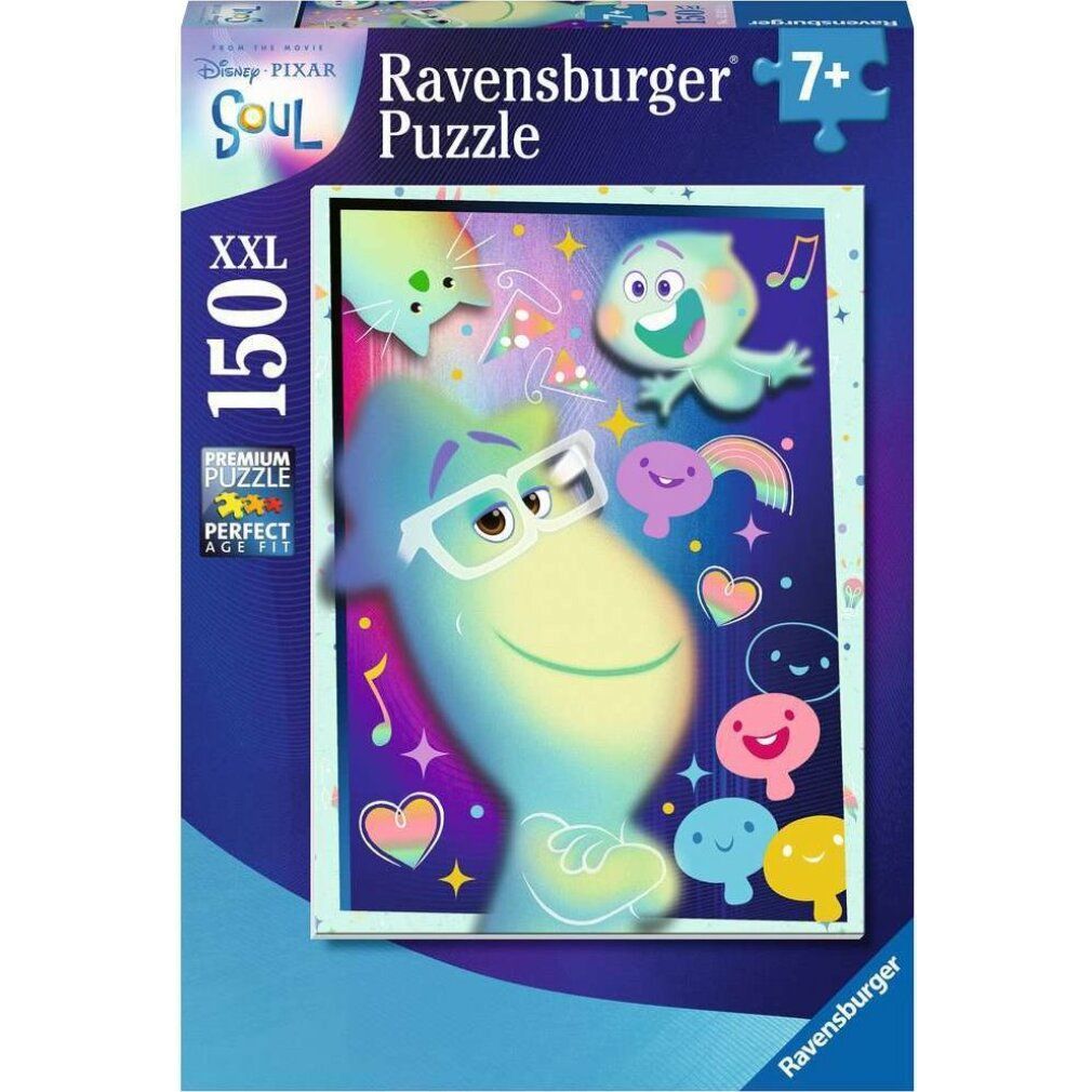Scatola puzzle Ravensburger. Soggetto: personaggi dei cartoni animati. Testo: XXL 150 pezzi.
