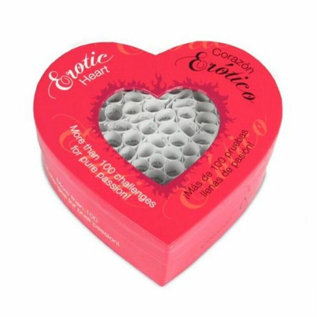 Scatola a forma di cuore con oltre 100 sfide per pura passione.