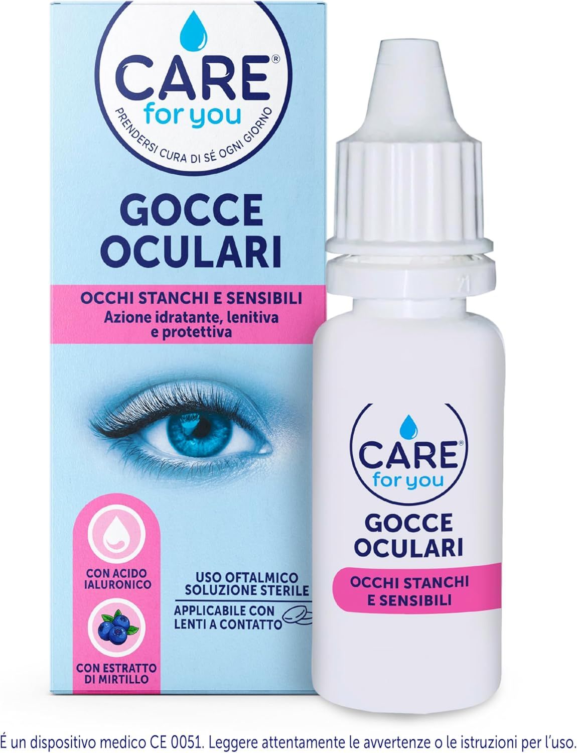 CARE for You Gocce oculari per occhi stanchi, idratanti 15ML