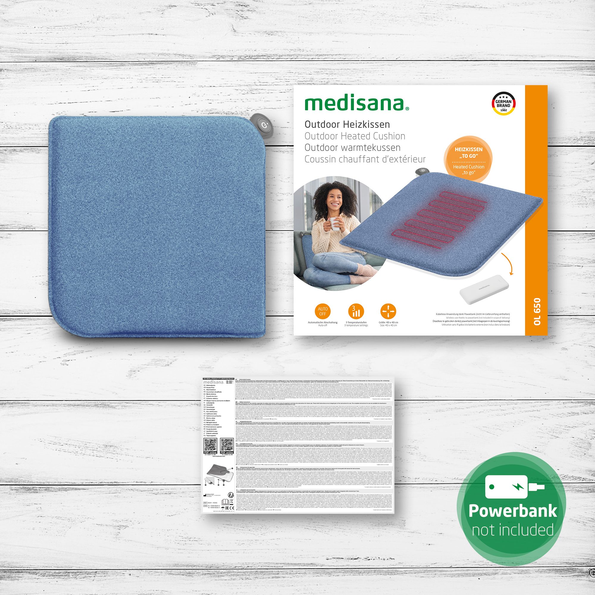 medisana OL 650 Cuscino riscaldante per esterni