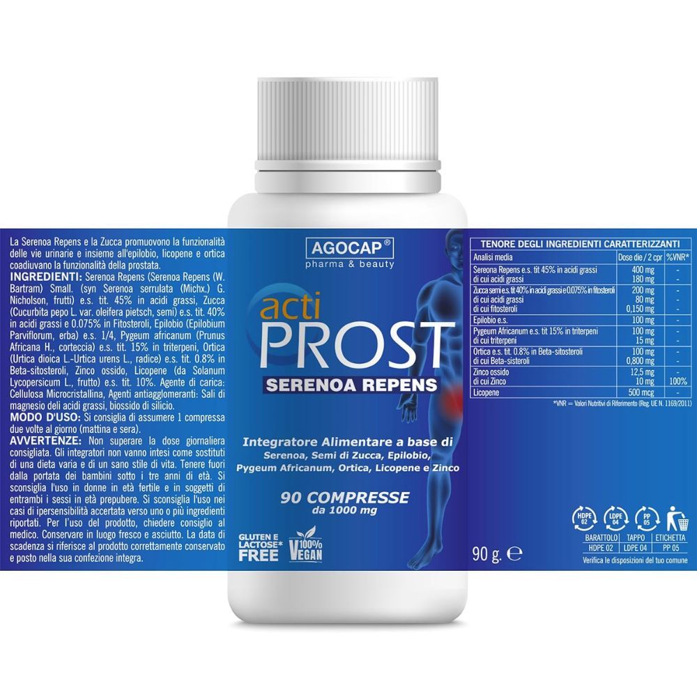 Integratore alimentare per la prostata con serenoa repens ed epilobio