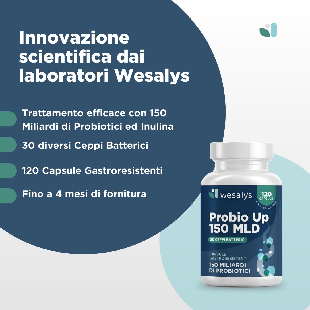 WESALYS PROBIO UP 150MLD® - Integratore alimentare per Benessere della Flora Batterica Intestinale