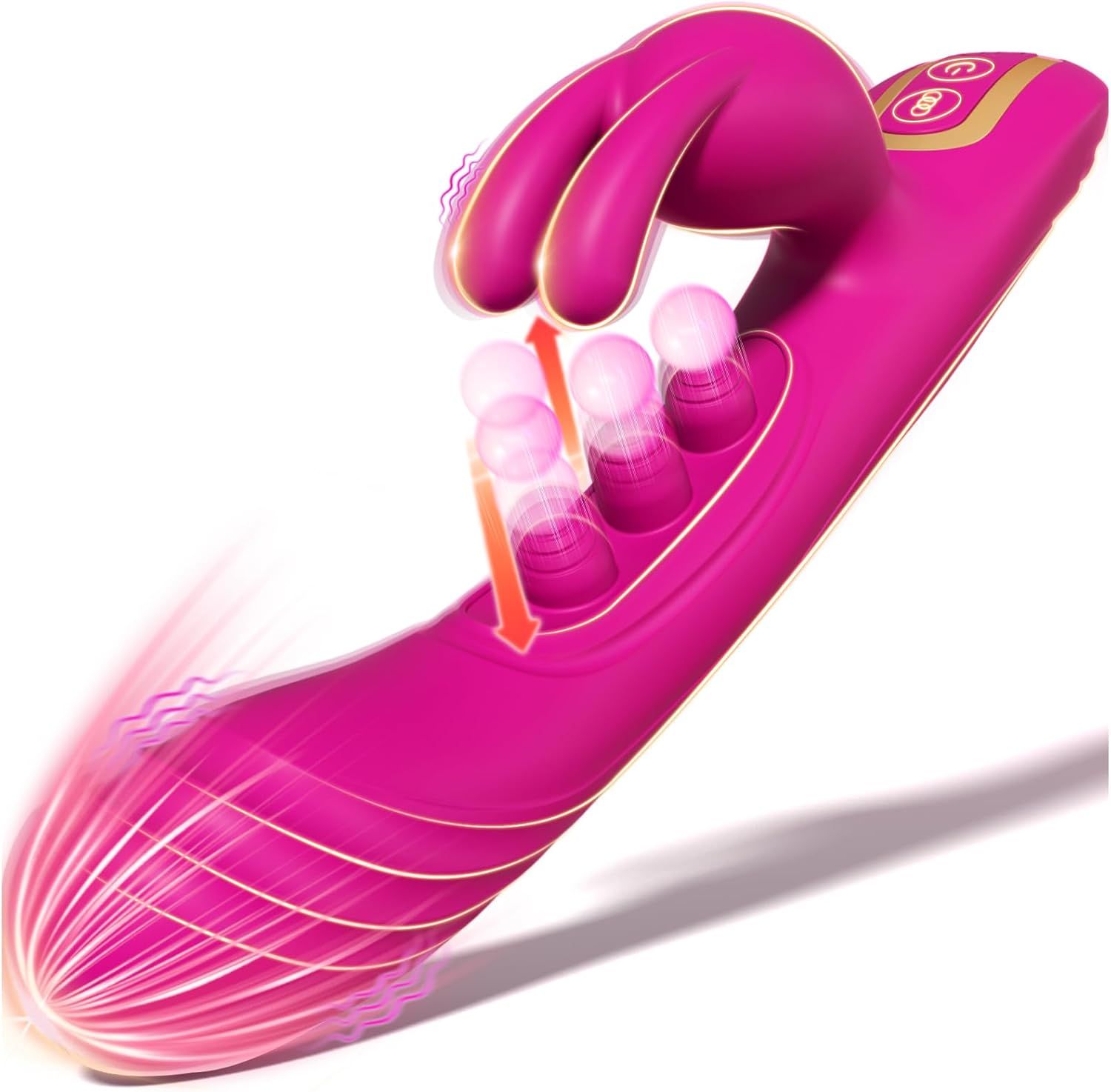 YAWNSHE dildo vibrante con sfere pulsanti
