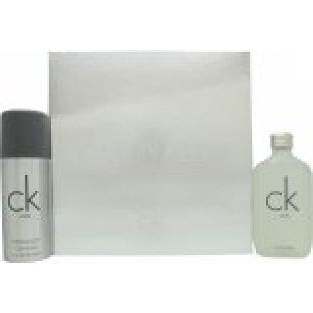 Set Calvin Klein CK One: spray deodorante e flacone di eau de toilette.