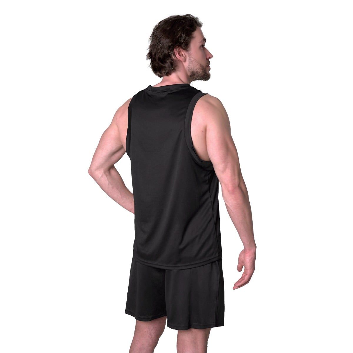 GymBeam Canotta uomo Mesh Essence regular Black