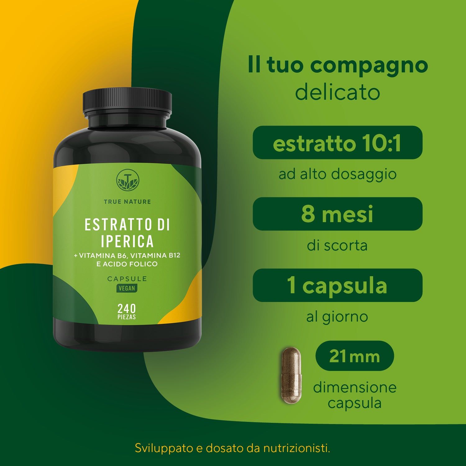 TRUE NATURE® Iperico Capsule (Erba di San Giovanni)