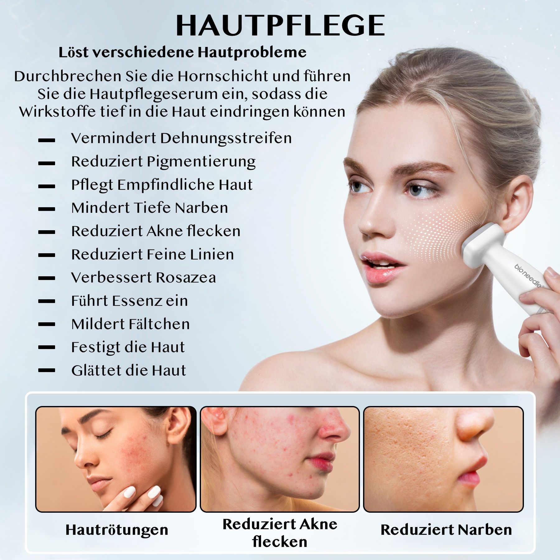 Derma Stamp Dermapen Mesoroller 120 aghi in acciaio inossidabile