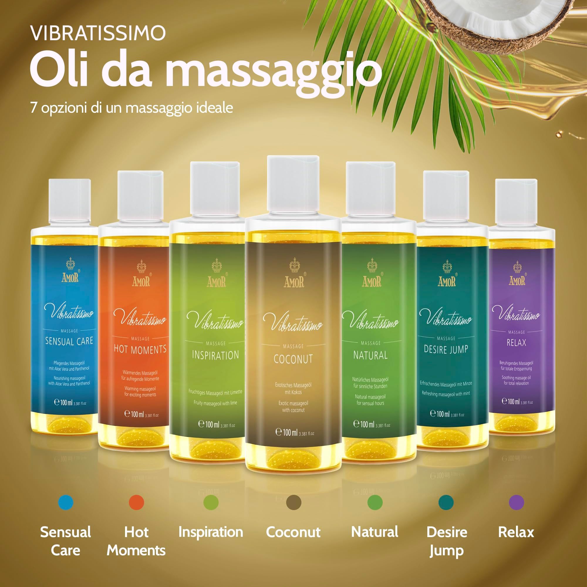 Vibratissimo Olio da Massaggio Coconut