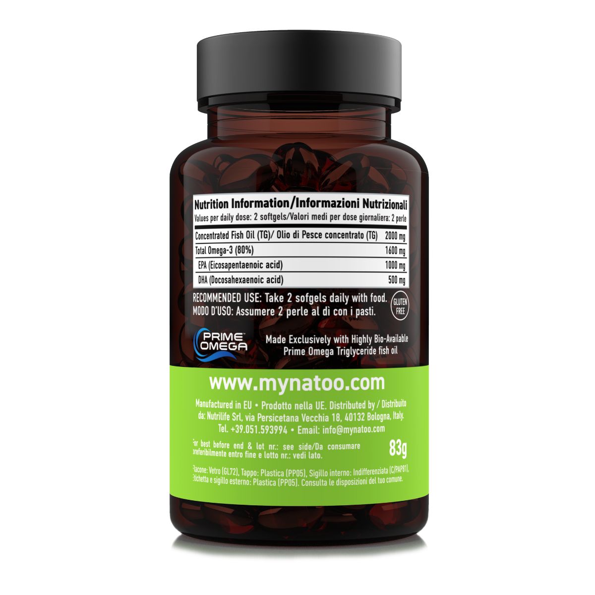 Natoo Premium Omega-3 EPA 1000mg DHA 500mg