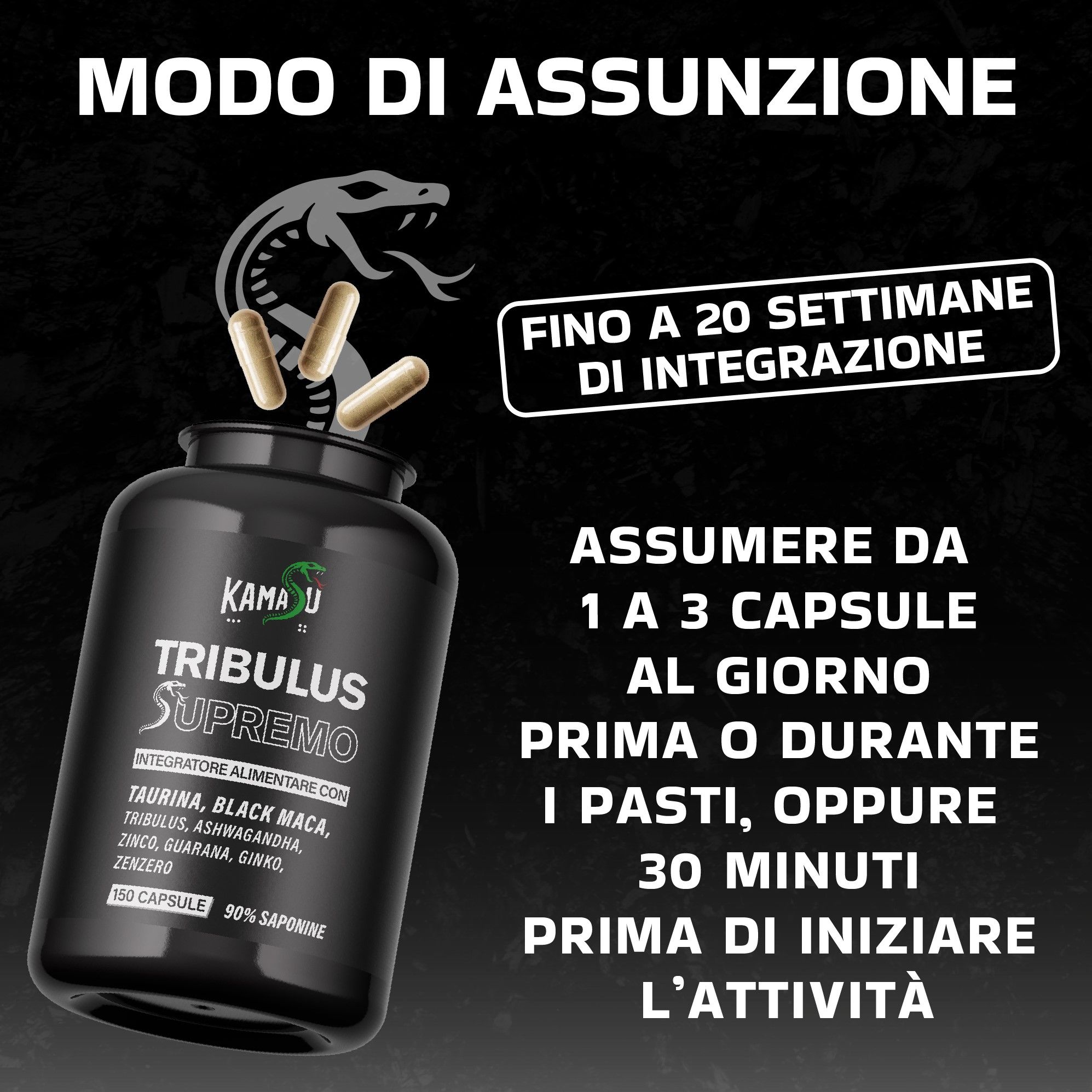 Tribulus terrestris e taurina Testorone - supportbooster - 150Compresse, Supporto Ormonale Naturale