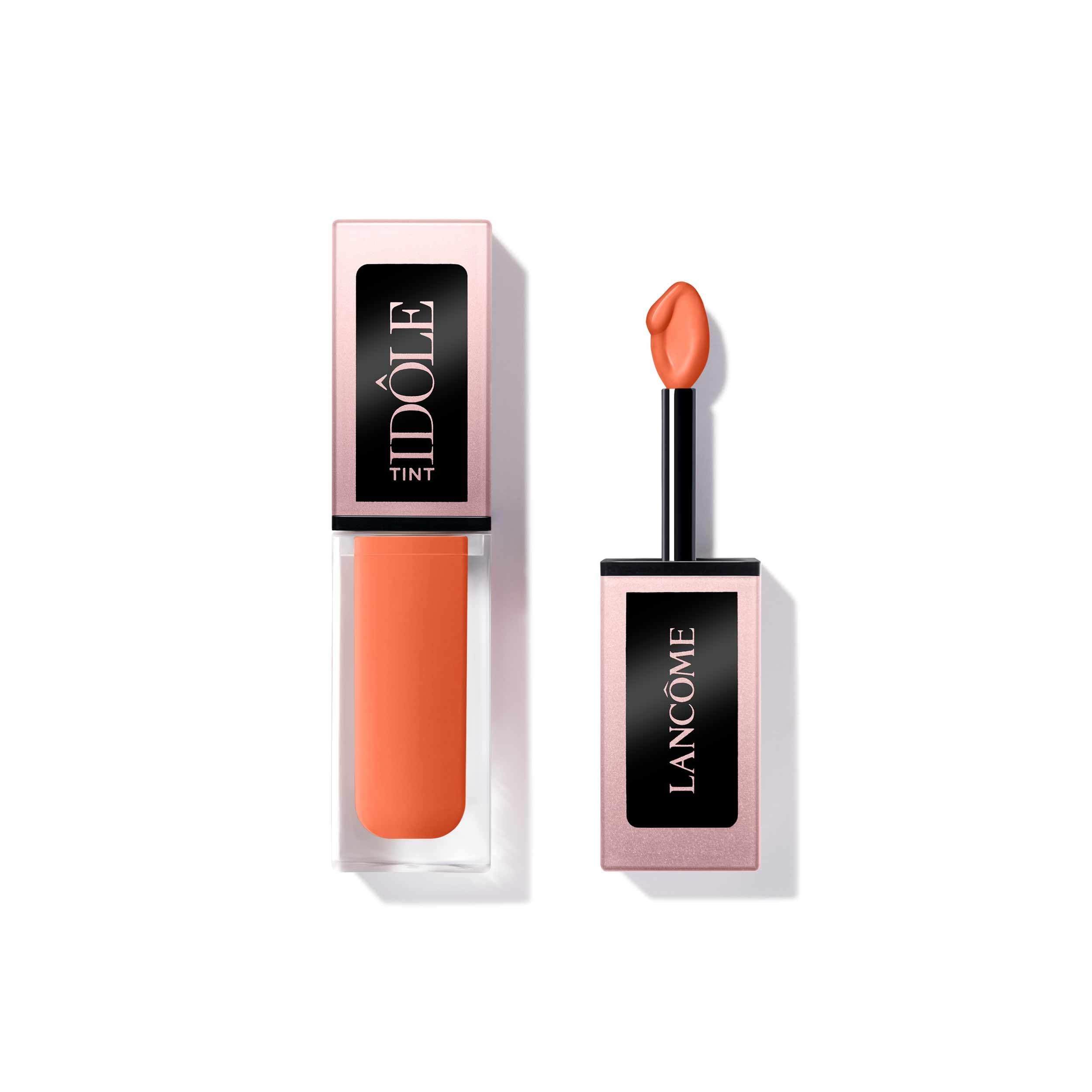Lancôme Idôle Tint ombretto e liner liquido color pesca.
