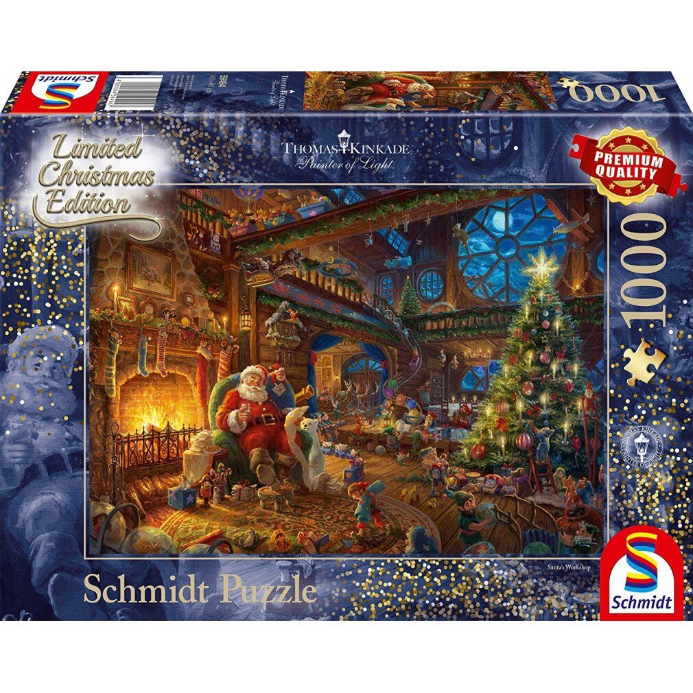 schmidt Puzzle Laboratorio di Babbo Natale 1000 pezzi