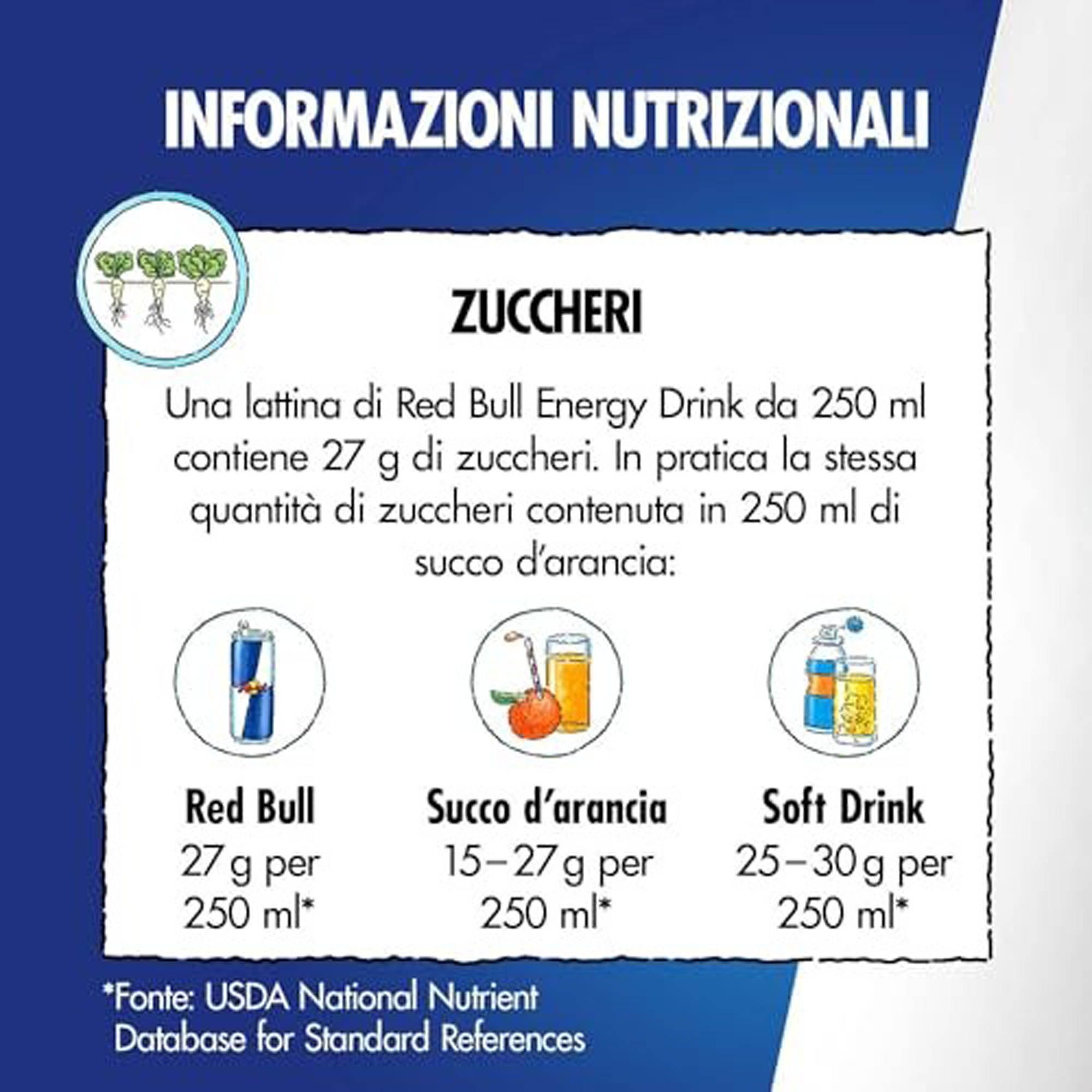 Red Bull Energy Drink, Bandiera Italiana, 250 ml