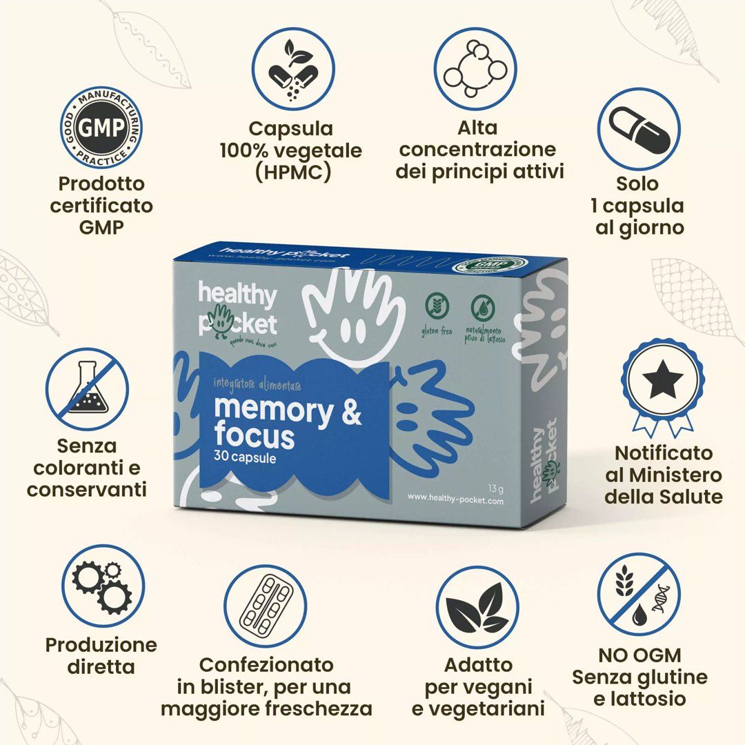Memory & Focus - Integratore Memoria e Concentrazione