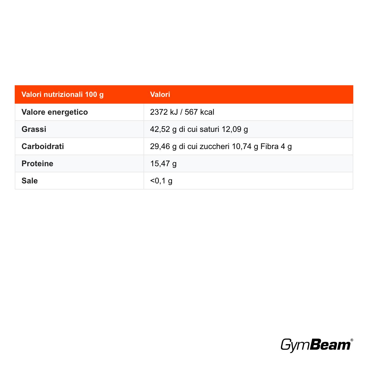 GymBeam Burro di Anacardi senza olio di palma