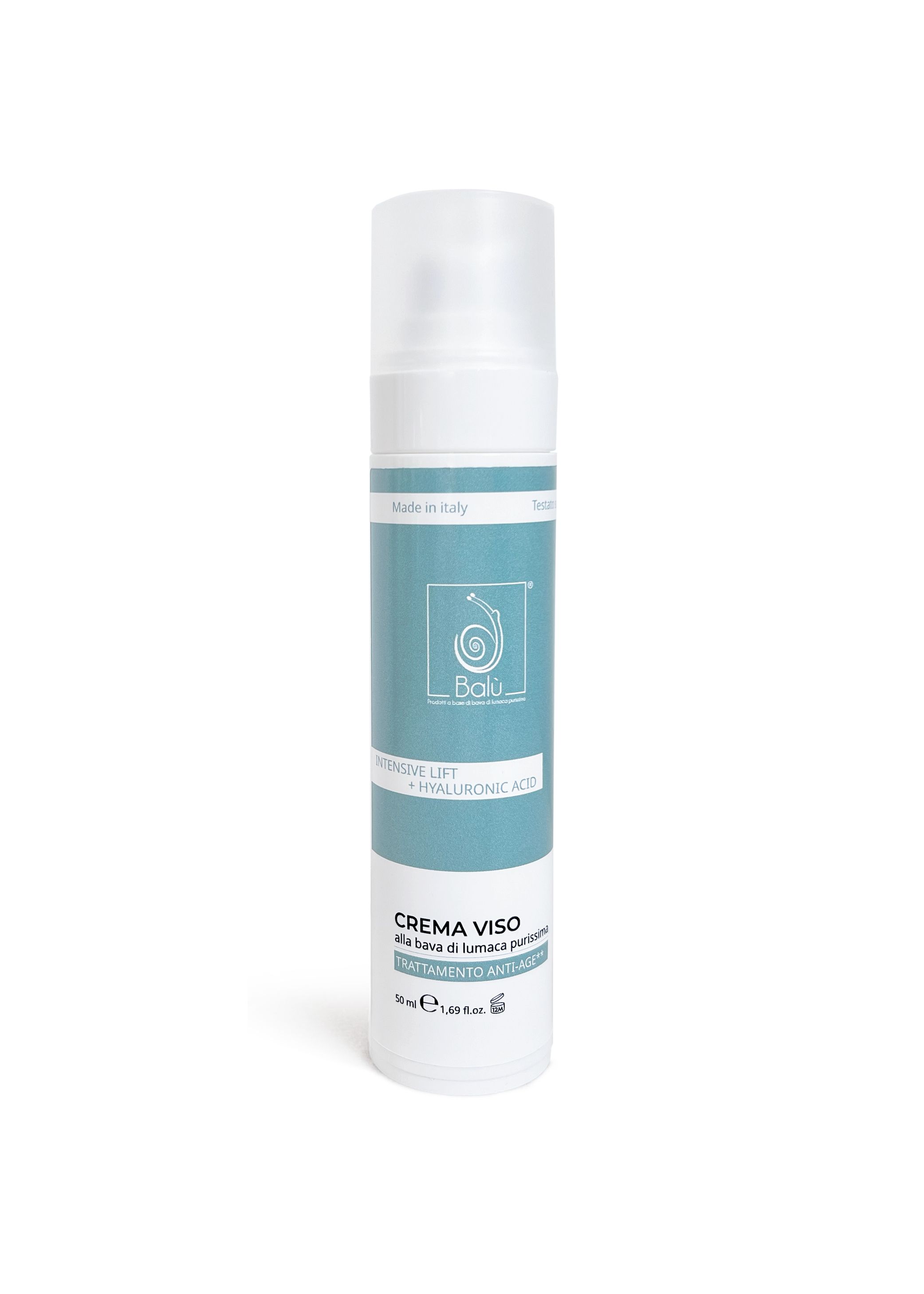 BALU' - CREMA VISO ANTI-AGE INTENSIVE LIFT+ BAVA DI LUMACA PURISSIMA CON ACIDO IALURONICO
