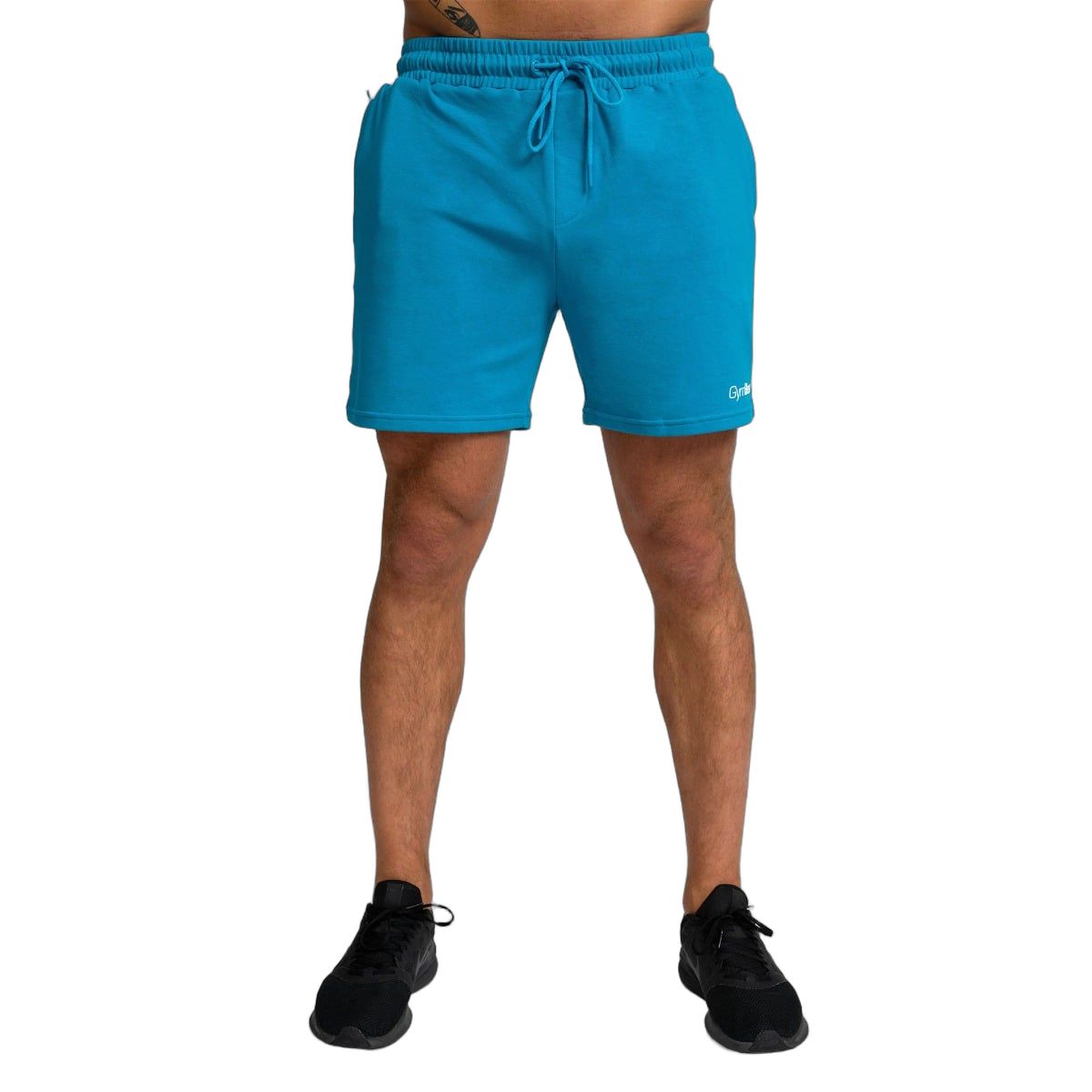 GymBeam Pantaloncini uomo regular Limitless Aquamarine con vita regolabile