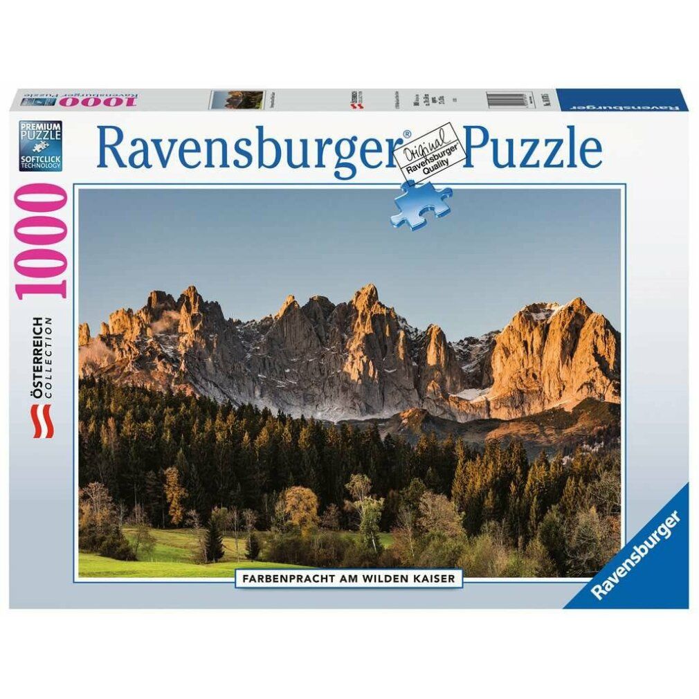 ravensburger Puzzle colorato Wilder Kaiser, Österreich 1000 pezzi