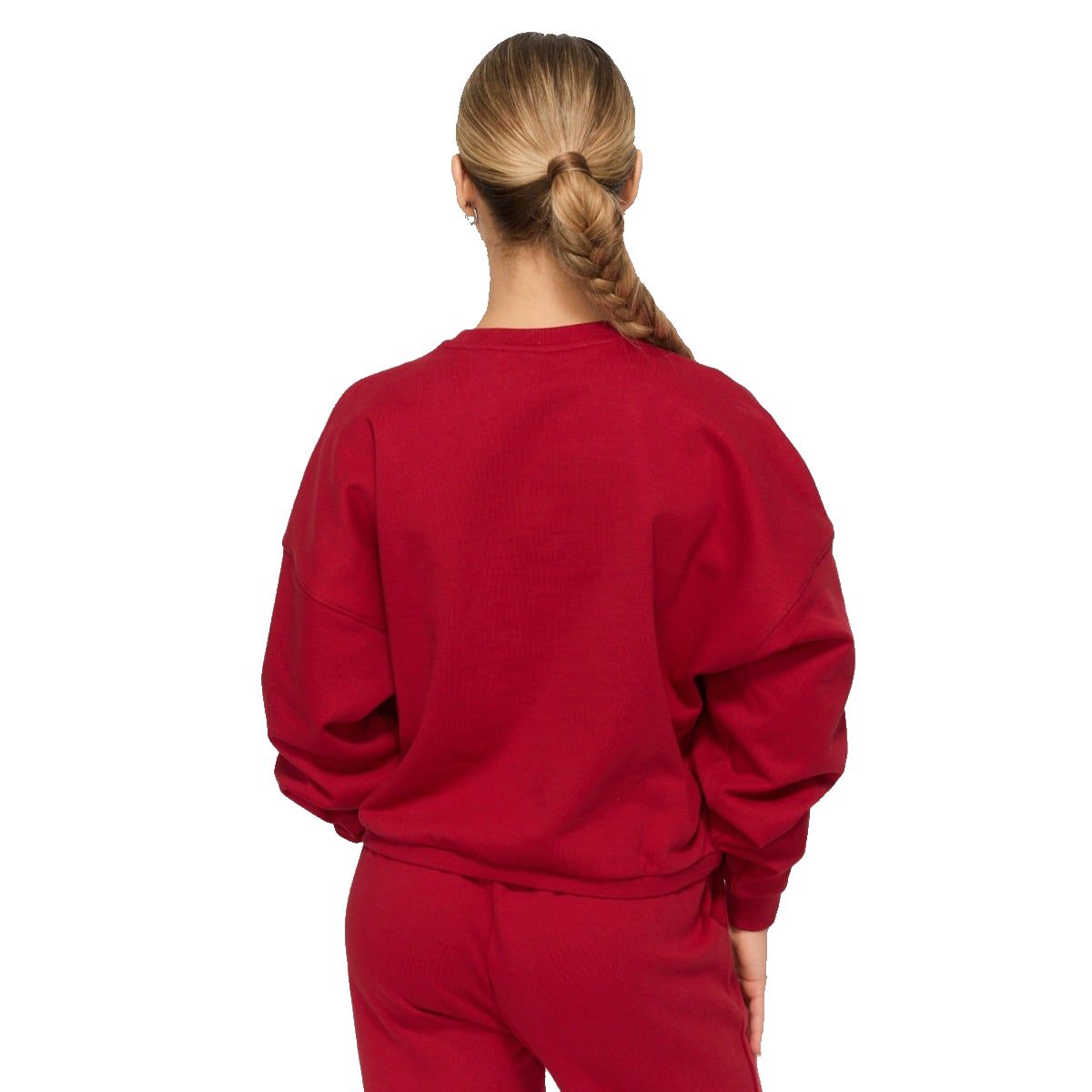 GymBeam Felpa donna Varsity rossa regular senza cappuccio