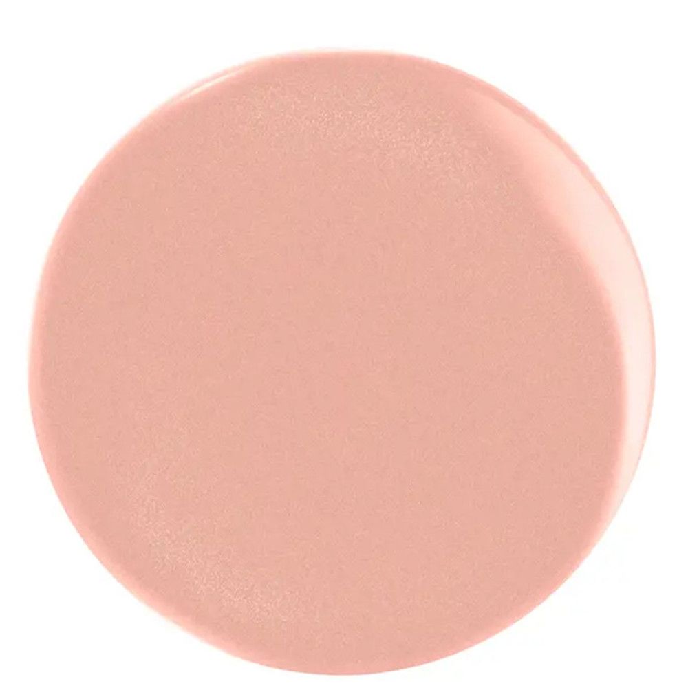 Macchia rotonda di smalto rosa.