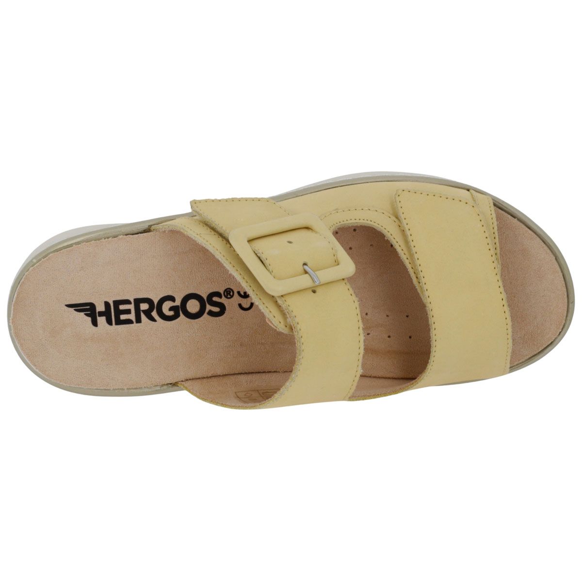 Hergos H5700 - Sabot in pelle ingrassata con plantare estraibile