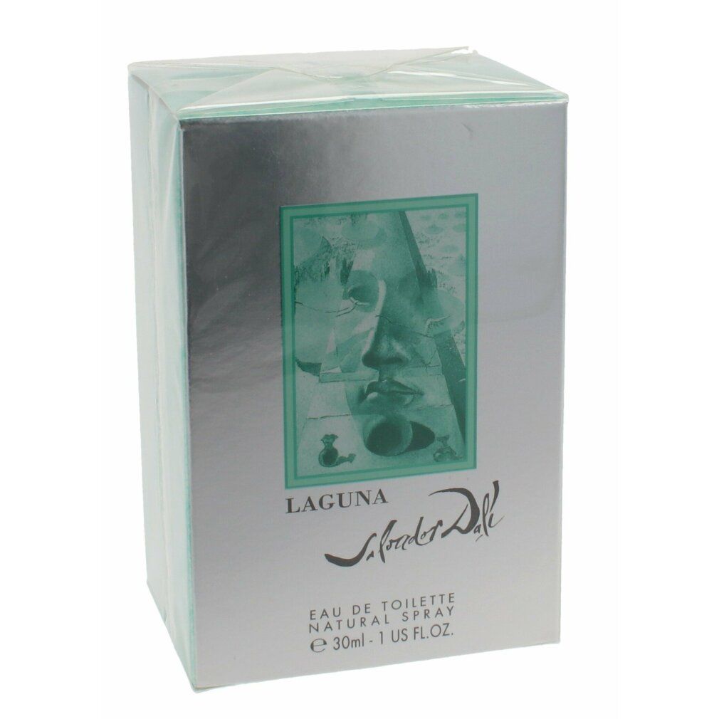 Scatola argentata sigillata con Laguna, Salvador Dali, Eau de Toilette. E 30ml - 1 US FL OZ.
