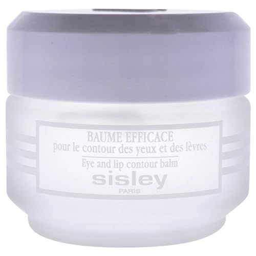 Vasetto di crema con coperchio. Scritta: Baume Efficace, Eye and lip contour balm, Sisley Paris.