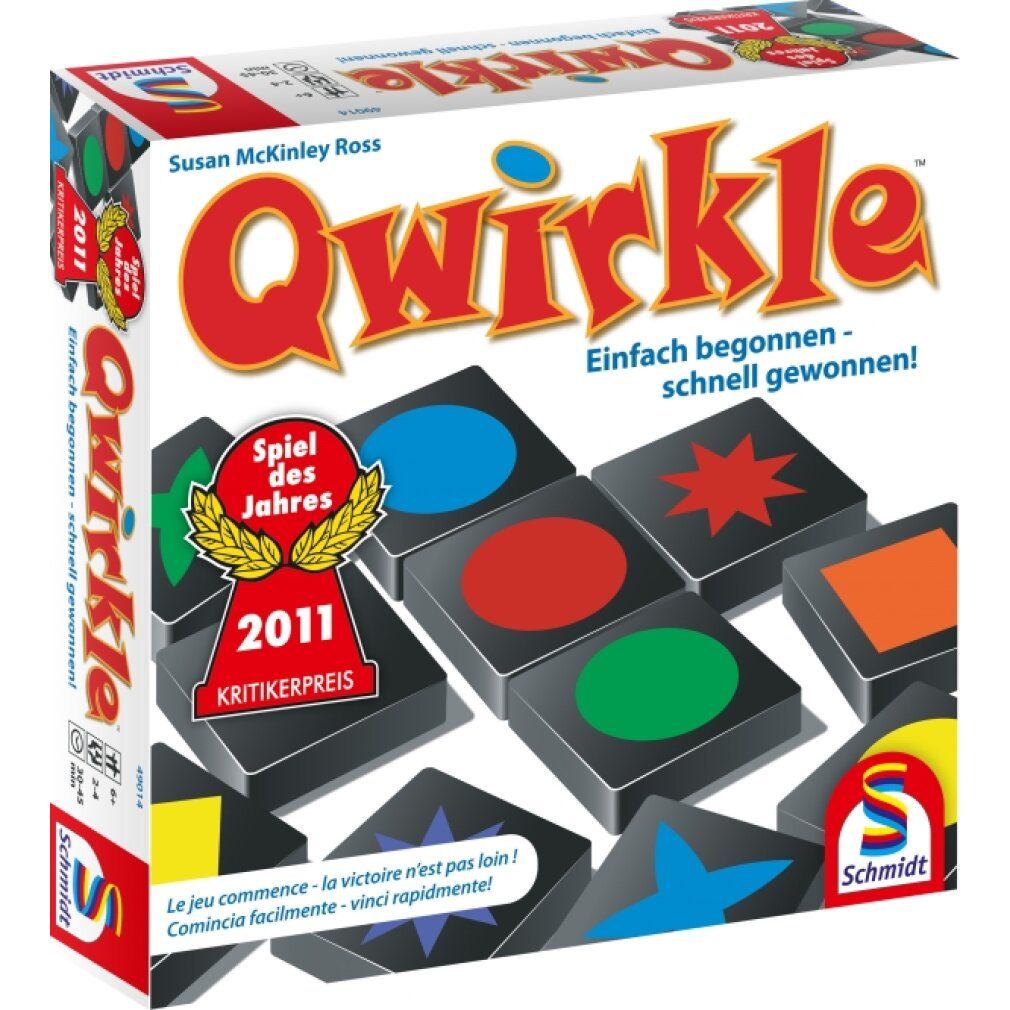 Schmidt Spiele Qwirkle, gioco da tavolo (Gioco dell'anno 2011)