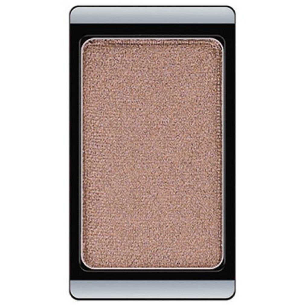 Ombretto rettangolare, tonalità marrone chiaro, in cornice nera.