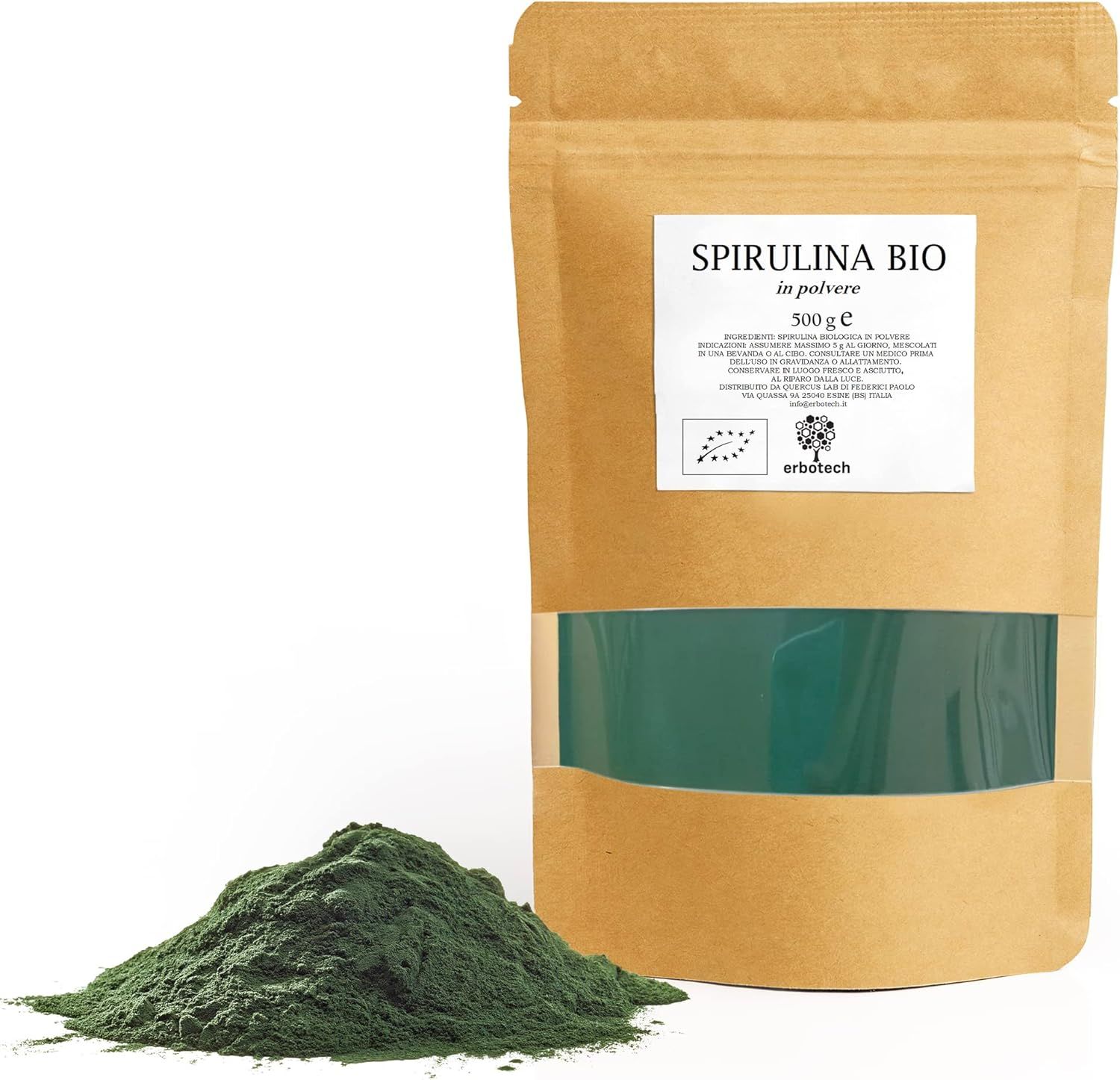 ERBOTECH Polvere di Spirulina BIO