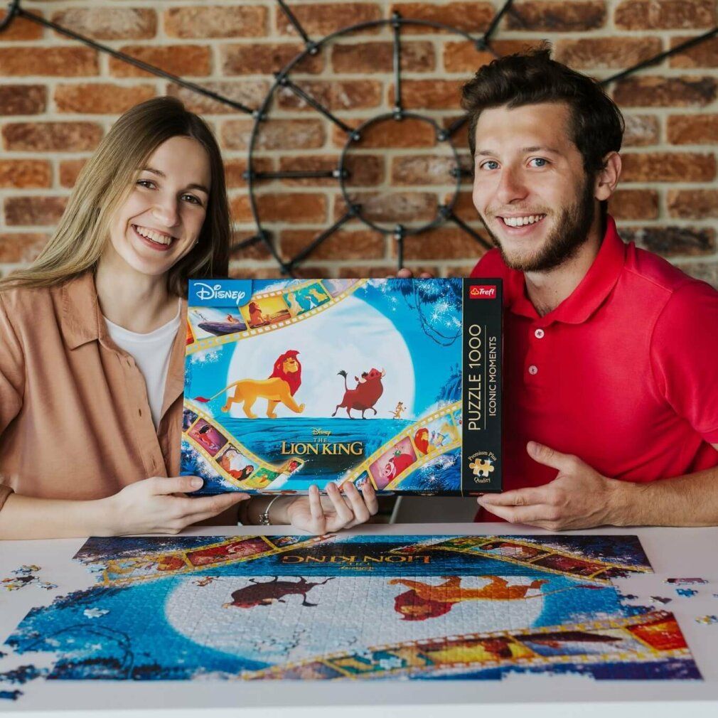 trefl Puzzle Premium Plus Iconic Moments: The King of löwen 1000 pezzi